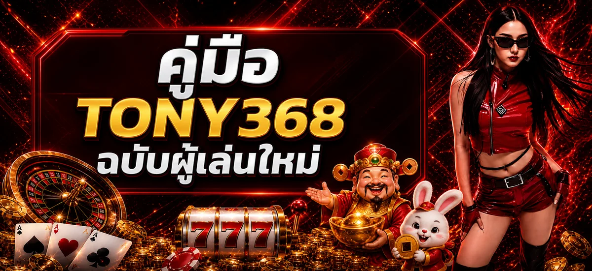 TONY368 คู่มือผู้เล่นใหม่ เช็กทางเข้า สมัคร ฝากถอน